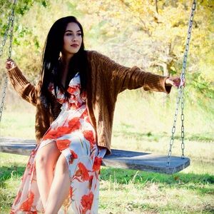 Elegant Floral Ruffle Dress